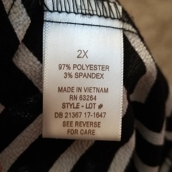 ROZ & ALI Casual Top Size 2X - Picture 6 of 6